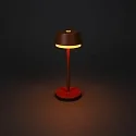 Konstsmide Lampe de table à accu LYON avec connexion USB, CCT Switch, RGB, avec variateur tactile IP54, terre cuite gradable