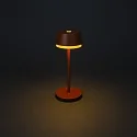 Konstsmide Lampe de table à accu LYON avec connexion USB, CCT Switch, RGB, avec variateur tactile IP54, terre cuite gradable