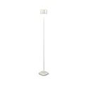 Lampadaire à accu NICE angulaire, avec connexion USB, CCT Switch, avec variateur tactile IP54, blanche gradable