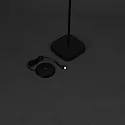 Konstsmide Lampadaire à accu NICE angulaire, avec connexion USB, CCT Switch, avec variateur tactile IP54, noir gradable