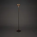 Konstsmide Lampadaire à accu NICE angulaire, avec connexion USB, CCT Switch, avec variateur tactile IP54, rouille gradable