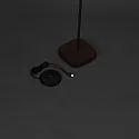 Konstsmide Lampadaire à accu NICE angulaire, avec connexion USB, CCT Switch, avec variateur tactile IP54, rouille gradable