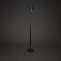 Konstsmide Lampadaire à accu NICE angulaire, avec connexion USB, CCT Switch, avec variateur tactile IP54, rouille gradable