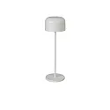 Lampe de table à accu LILLE avec connexion USB, avec variateur tactile IP54, blanche gradable