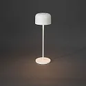 Konstsmide Lampe de table à accu LILLE avec connexion USB, avec variateur tactile IP54, blanche gradable