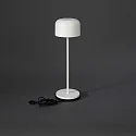 Konstsmide Lampe de table à accu LILLE avec connexion USB, avec variateur tactile IP54, blanche gradable