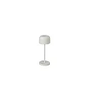 Lampe de table à accu LILLE MINI avec connexion USB, avec variateur tactile IP54, blanche gradable