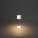 battery table lamp LILLE MINI with USB connection, with touch dimmer IP54, white dimmable