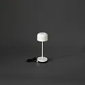 battery table lamp LILLE MINI with USB connection, with touch dimmer IP54, white dimmable