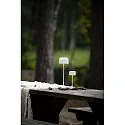 battery table lamp LILLE MINI with USB connection, with touch dimmer IP54, white dimmable