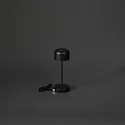 Konstsmide Lampe de table à accu LILLE MINI avec connexion USB, avec variateur tactile IP54, noir gradable