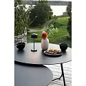 Konstsmide Lampe de table à accu LILLE MINI avec connexion USB, avec variateur tactile IP54, noir gradable