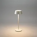 Konstsmide Lampe de table à accu MENTON USB IP54, gris, laqué gradable