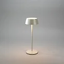 Konstsmide Lampe de table à accu MENTON USB IP54, gris, laqué gradable