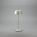 Konstsmide Lampe de table à accu MENTON USB IP54, gris, laqué gradable