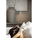 Konstsmide Lampe de table à accu MENTON USB IP54, gris, laqué gradable