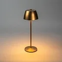 Konstsmide Lampe de table à accu EZE USB IP54, cuivre, mat