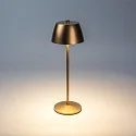 Konstsmide Lampe de table à accu EZE USB IP54, cuivre, mat