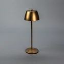 Konstsmide Lampe de table à accu EZE USB IP54, cuivre, mat