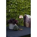 Konstsmide Lampe de table à accu EZE USB IP54, cuivre, mat