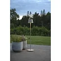 Konstsmide battery floor lamp POMEZIA MEDIUM USB IP54, sand coloured dimmable