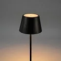 Konstsmide Lampadaire à accu POMEZIA MEDIUM USB IP54, noir gradable