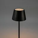 Konstsmide Lampadaire à accu POMEZIA MEDIUM USB IP54, noir gradable