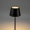 Konstsmide Lampadaire à accu POMEZIA MEDIUM USB IP54, noir gradable