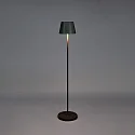 Konstsmide Lampadaire à accu POMEZIA MEDIUM USB IP54, noir gradable