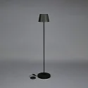 Konstsmide Lampadaire à accu POMEZIA MEDIUM USB IP54, noir gradable