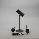 Konstsmide battery table lamp MULTI 3in1 IP54, black dimmable