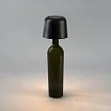 Konstsmide battery table lamp BIOT USB IP54, black dimmable