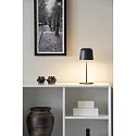 Konstsmide battery table lamp BIOT USB IP54, black dimmable
