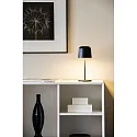 Konstsmide battery table lamp BIOT USB IP54, black dimmable