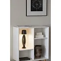 Konstsmide battery table lamp BIOT USB IP54, black dimmable