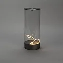 battery table lamp EDISON L USB IP54, anthracite dimmable