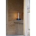 Konstsmide Lampe de table à accu EDISON M USB IP54, anthrazit gradable