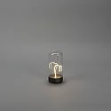 Konstsmide battery table lamp EDISON XS USB IP54, anthracite dimmable