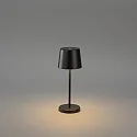 Konstsmide Lampe de table à accu VENCE MINI USB IP54, noir gradable