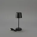 Konstsmide Lampe de table à accu VENCE MINI USB IP54, noir gradable