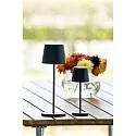 Konstsmide Lampe de table à accu VENCE MINI USB IP54, noir gradable