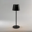 Lampe de table à accu VENCE USB IP54, noir gradable