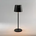 Konstsmide battery table lamp VENCE USB IP54, black dimmable