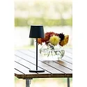 Konstsmide battery table lamp VENCE USB IP54, black dimmable