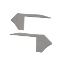 Deko-Light Accessories for LED profile P-AL-02-10 endcaps, 2 items, grey