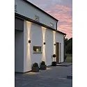 Outdoor wall luminaire MODENA UP/DOWN DOUBLE, 2x GU10 max. 35W, galvanised steel / clear acrylic glass