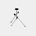Luminaire à suspension INVISIBLE TRIPLEX DIM 3 flammes, réglable IP20, noir gradable