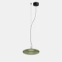 Luminaire à suspension PLAT SURFACE (LIGHT FOR LIFE) avec abat-jour, CCT Switch, réglable, avec diffuseur IP20, noir gradable
