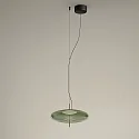 Luminaire à suspension PLAT RECESSED (PHASE) avec abat-jour, CCT Switch, réglable, avec diffuseur IP20, noir gradable