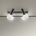 LEDS C4 Applique et plafonnier MIST DOUBLE E14 IP44, noir